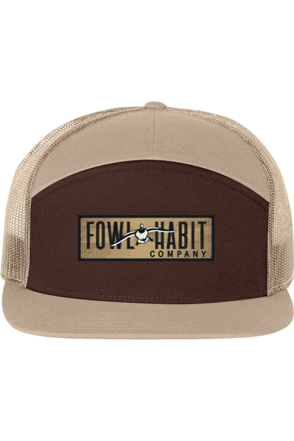 Cupped Up Seven-Panel Trucker Cap - Fowl Habit Co.